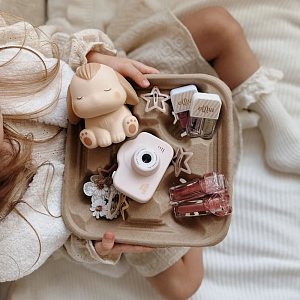 Игрушка сквиш антистресс Mrs. Ertha "Кролик BunBun", бежевая